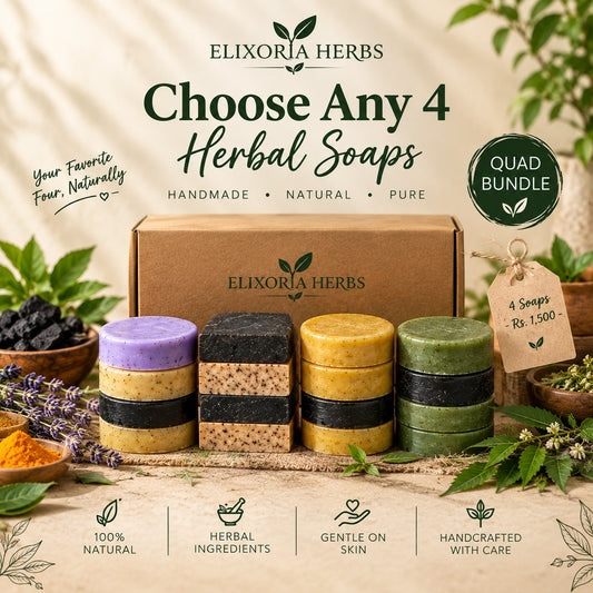 Custom three-soap bundle by Elixoria Herbs
